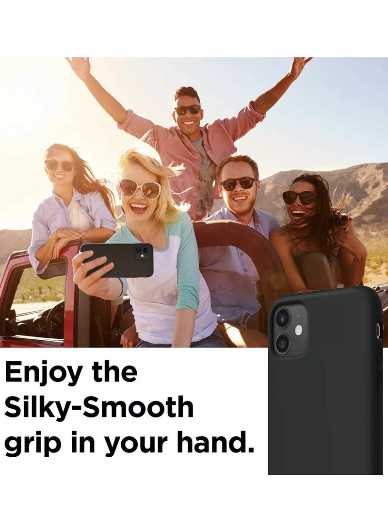 Generic - Three-Layer Structure Shockproof Protective Case Cover for iPhone 11 Black  Anti-Fingerprint Anti-Drop Anti-Scratch Comfortable Grip Shock Absorption Hard Back Anti-Burst Ultra Thin Full Cover Case Compatible with iPhone 11 Black - Image 1