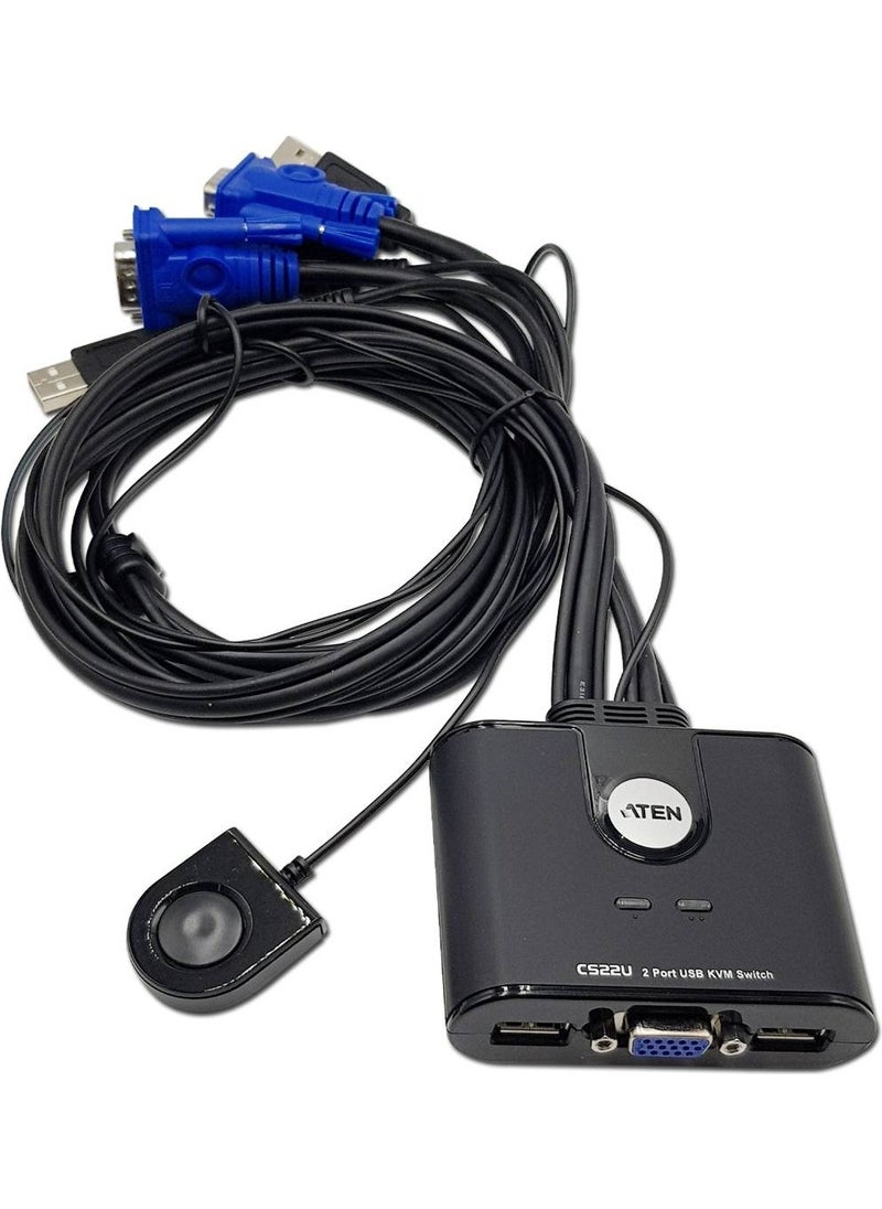 DIGITUS - Aten Cs22U-A7 2-Port Usb Vga Cable Kvm Switch - Image 1