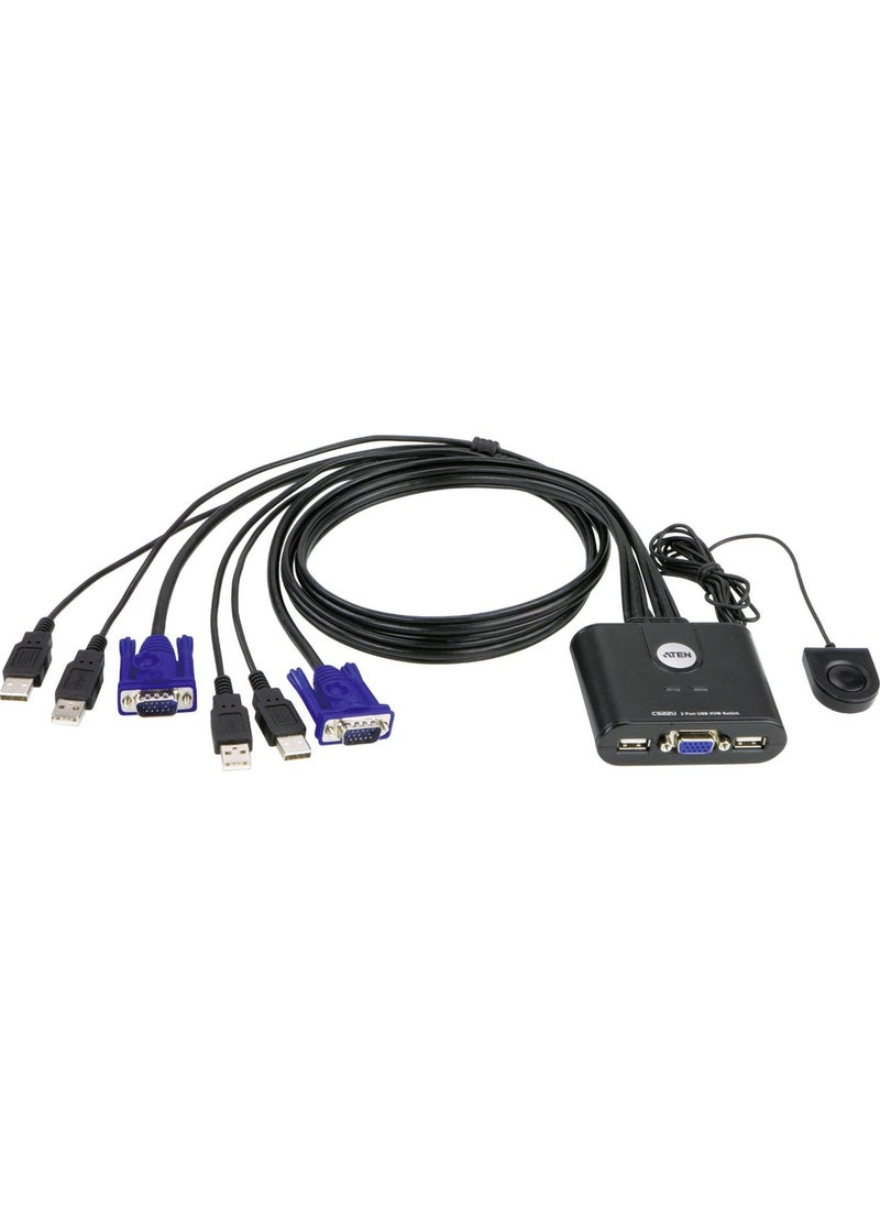 DIGITUS - Aten Cs22U-A7 2-Port Usb Vga Cable Kvm Switch - Image 1