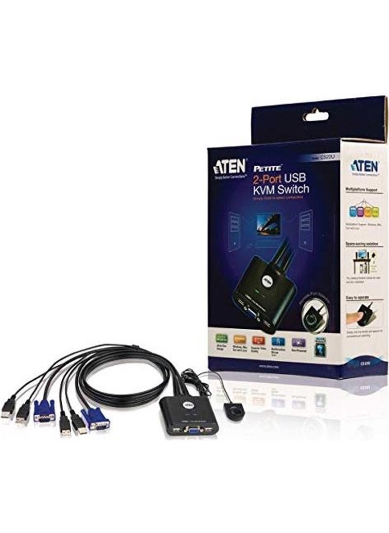 DIGITUS - Aten Cs22U-A7 2-Port Usb Vga Cable Kvm Switch - Image 1