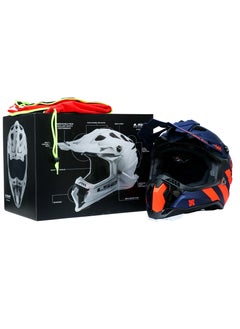 LS2 LS2 MX700 Subverter Evo Cargo Helmet Blue Orange Large Size  - Image 2