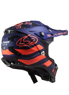 LS2 LS2 MX700 Subverter Evo Cargo Helmet Blue Orange Large Size  - Image 4