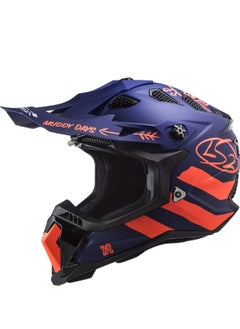 LS2 LS2 MX700 Subverter Evo Cargo Helmet Blue Orange Large Size  - Image 1