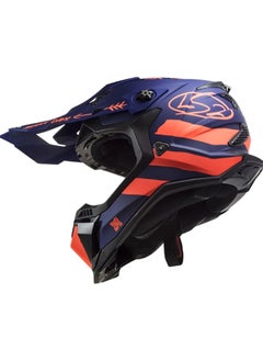 LS2 LS2 MX700 Subverter Evo Cargo Helmet Blue Orange Large Size  - Image 3