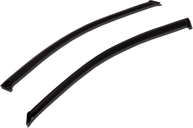 Tuningpros WV-341 Outside Mount Window Visor Deflector Rain Guard Dark Smoke 2-pc Set, Compatible with 2005-2016 Nissan Frontier King Cab/Extended Cab - Image 1