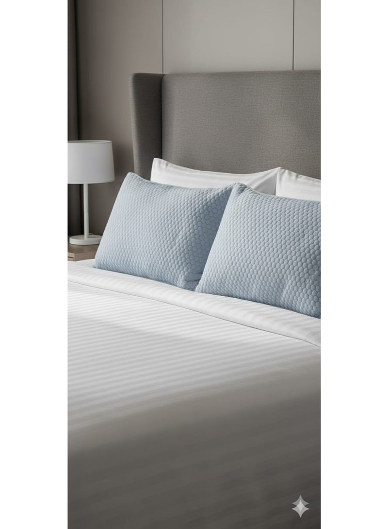 اي ديد واقي مخدة فاخر ومبطن ضد الماء - ناعم جداً ومسامي، 100% صامت، غطاء مضاد للحساسية ومضاد لحشرات الفراش مع سحاب آمن 50سم70xسم - Image 2