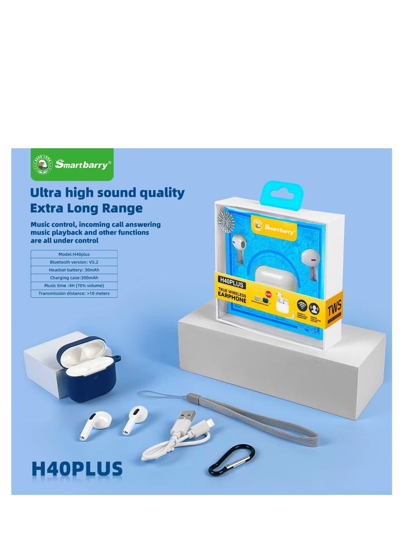 Smartbarry smartbarry H40 plus true wireless earphone Ultra high sound quality Extra Long Range 