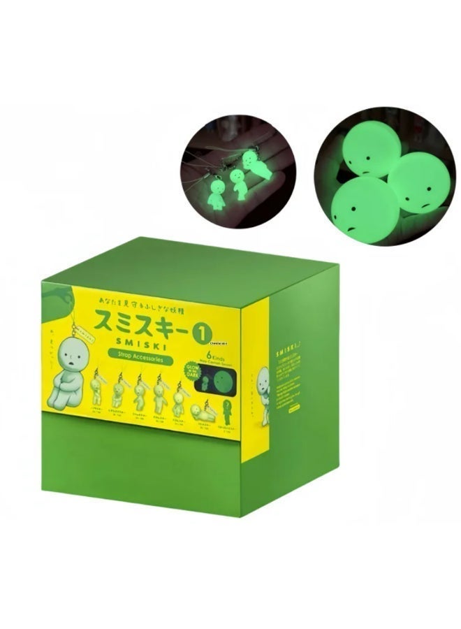 Smiski Strap Accessories Series 1 Glow In The Dark Luminous Mini Figure Backpack Hanging Charm Keychain Collectible Single Random Secret Variant Surprise Pack - Image 5