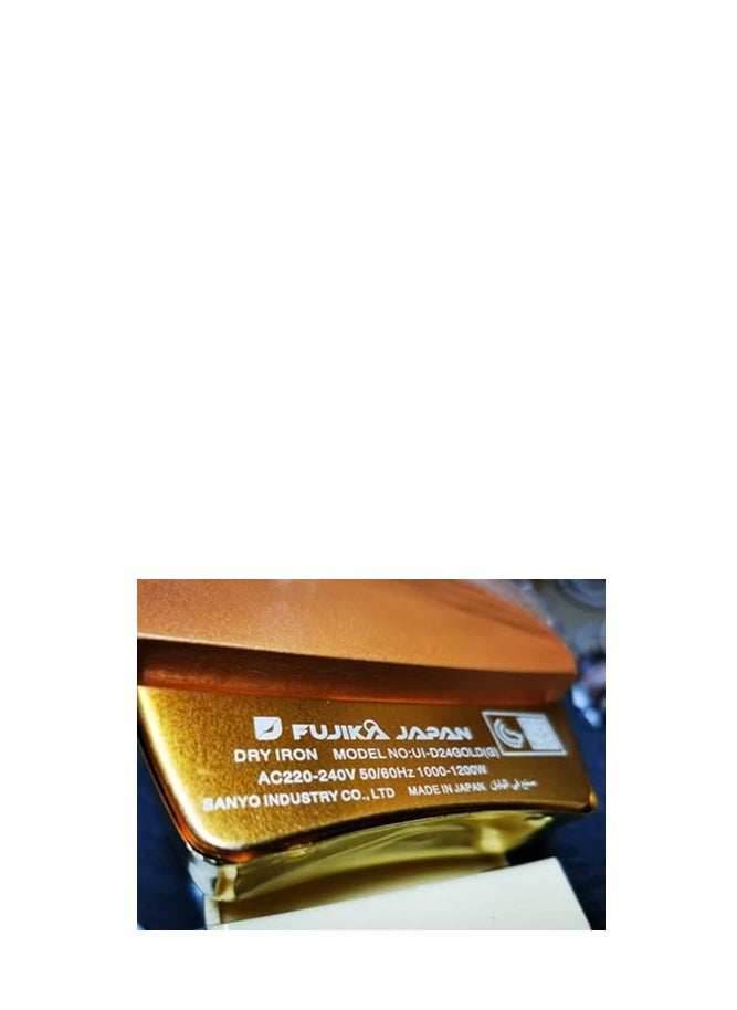 FUJIKA - Fujika Japan Golden Touch Dry Iron UI-D24 – 1200W of Elegance and Performance - Image 1