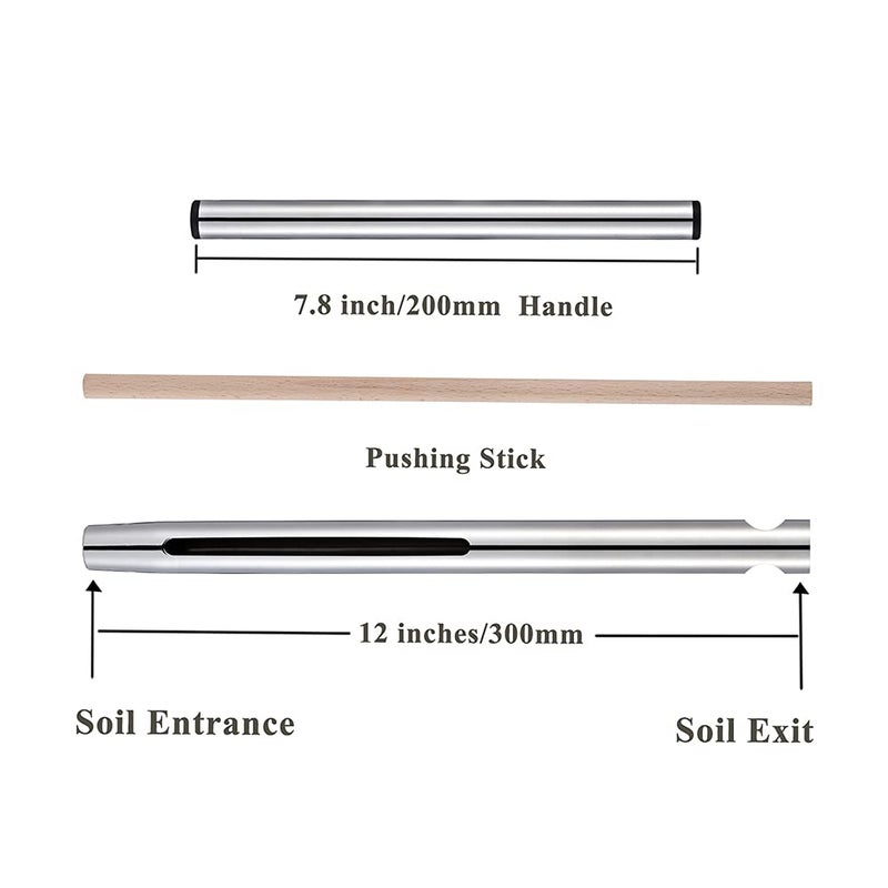Sukiise Soil Sample Probe 12 Inch with T Handle, Soil Sampler Tool, Soil Test Kit, Soil Probe for Soil Sampling Plant Care Lawn Garden Farm  - Image 2