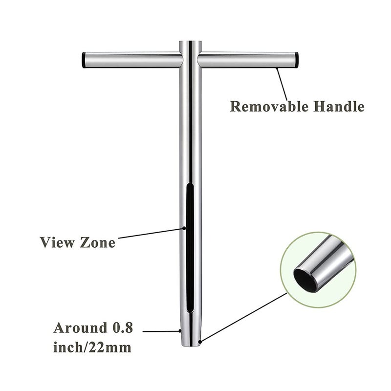 Sukiise Soil Sample Probe 12 Inch with T Handle, Soil Sampler Tool, Soil Test Kit, Soil Probe for Soil Sampling Plant Care Lawn Garden Farm  - Image 3