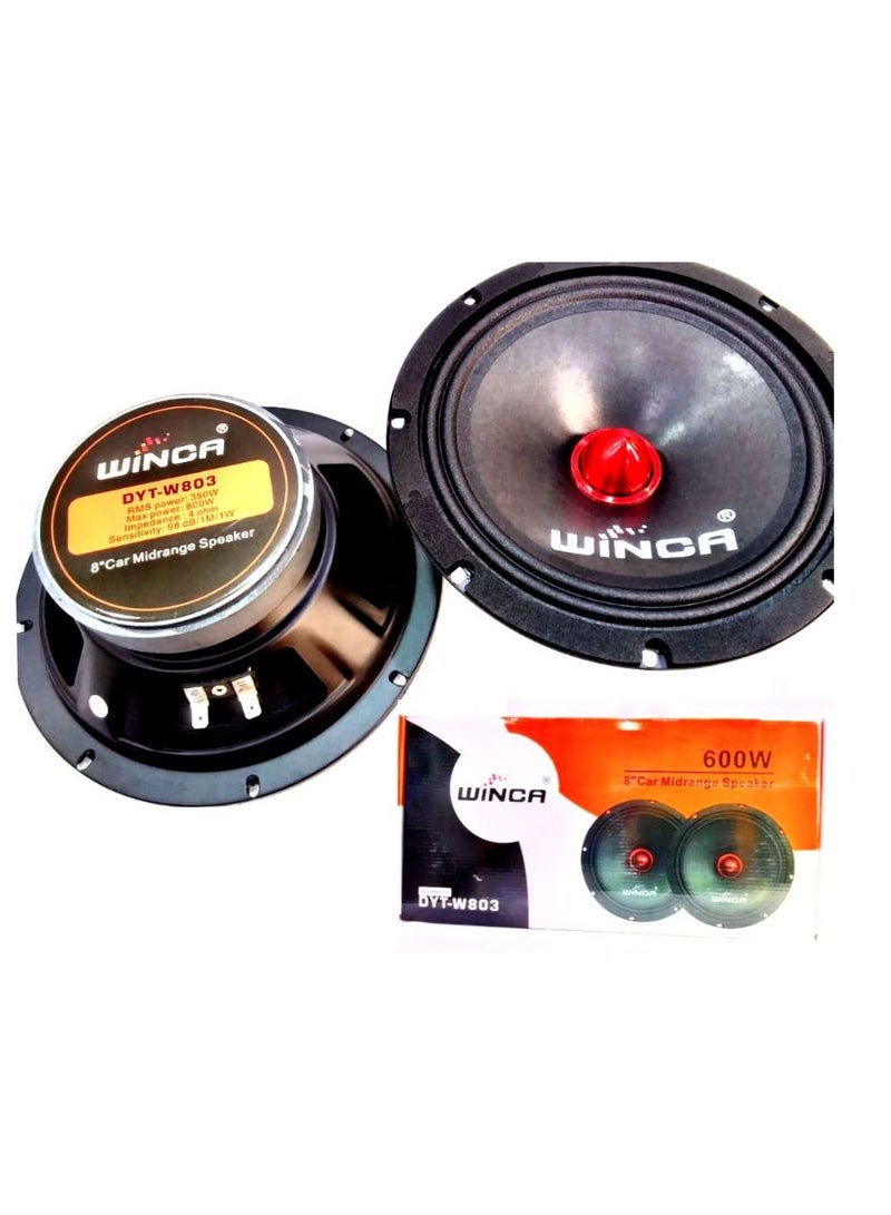 Royal 8"Midrange Car Speaker Features Winca/RMS Power'350W/Max Power'600w (DYT-W803) - Image 2