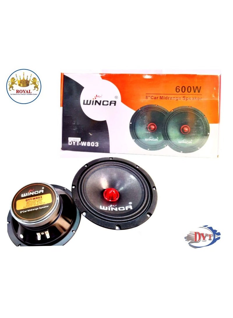 Royal 8"Midrange Car Speaker Features Winca/RMS Power'350W/Max Power'600w (DYT-W803) - Image 4