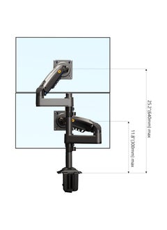 NB NORTH BAYOU Office H180 Dual Monitor Mount - NB North Bayou  - Image 3
