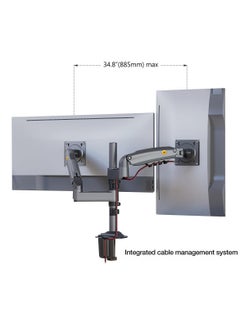 NB NORTH BAYOU Office H180 Dual Monitor Mount - NB North Bayou  - Image 2
