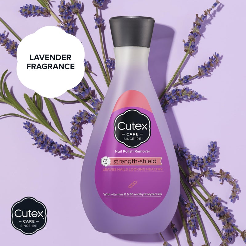 Cutex Strength Shield Nail Polish Remover, Leaves Fingernails & Toenails Looking Healthy, Contains Vitamins E, B5 & Hydrolyzed Silk, 6.7 fl oz - Image 5