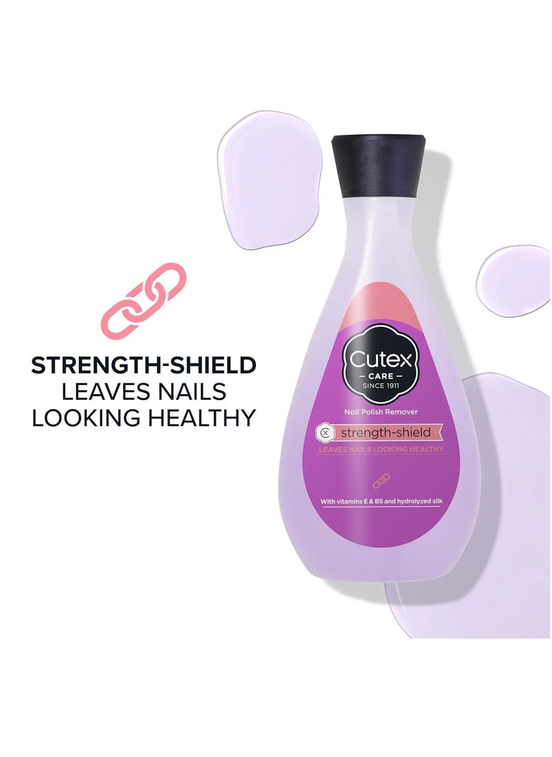 Cutex Cutex Nail Polish Remover, Strength Shield, Leaves Nails Looking Healthy, Contains Vitamins E, B5 & Hydrolyzed Silk, 6.76 Fl Oz  - Image 3