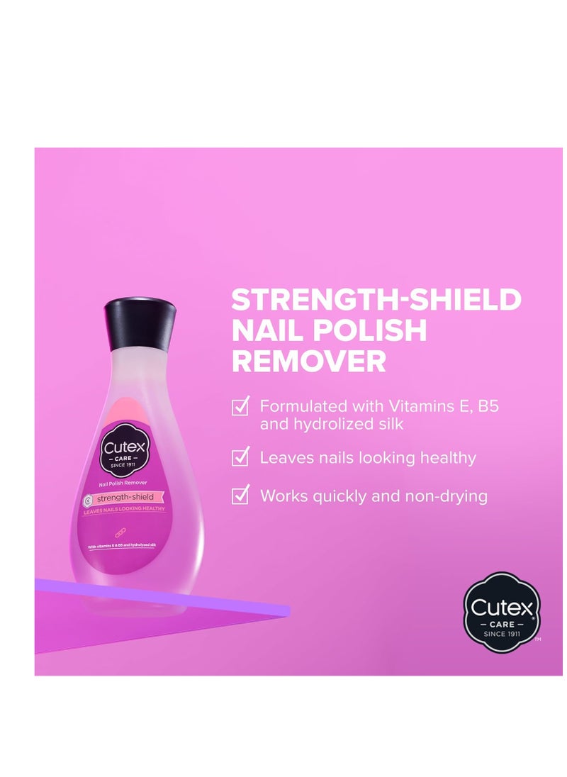 Cutex Cutex Nail Polish Remover, Strength Shield, Leaves Nails Looking Healthy, Contains Vitamins E, B5 & Hydrolyzed Silk, 6.76 Fl Oz  - Image 4