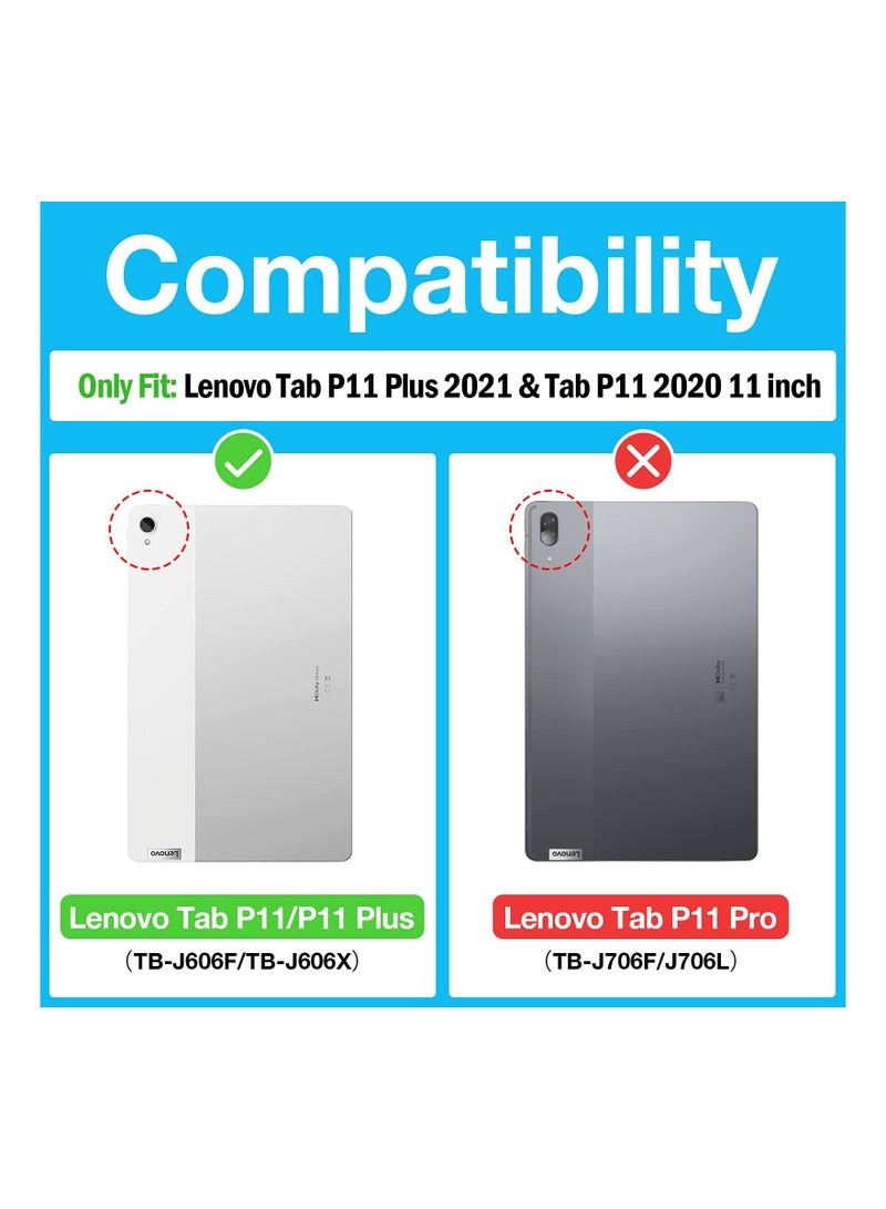 Procases [2 Pack] Screen Protector for Lenovo Tab P11 Plus 2021 & Tab P11 11 inch 2020 (Model: TB-J606F TB-J606X), Tempered Glass Screen Film Guard for Lenovo Tab P11 Plus & Tab P11 11” Tablet - Image 5