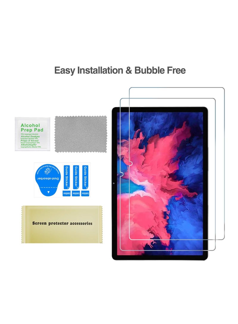 Procases [2 Pack] Screen Protector for Lenovo Tab P11 Plus 2021 & Tab P11 11 inch 2020 (Model: TB-J606F TB-J606X), Tempered Glass Screen Film Guard for Lenovo Tab P11 Plus & Tab P11 11” Tablet - Image 2