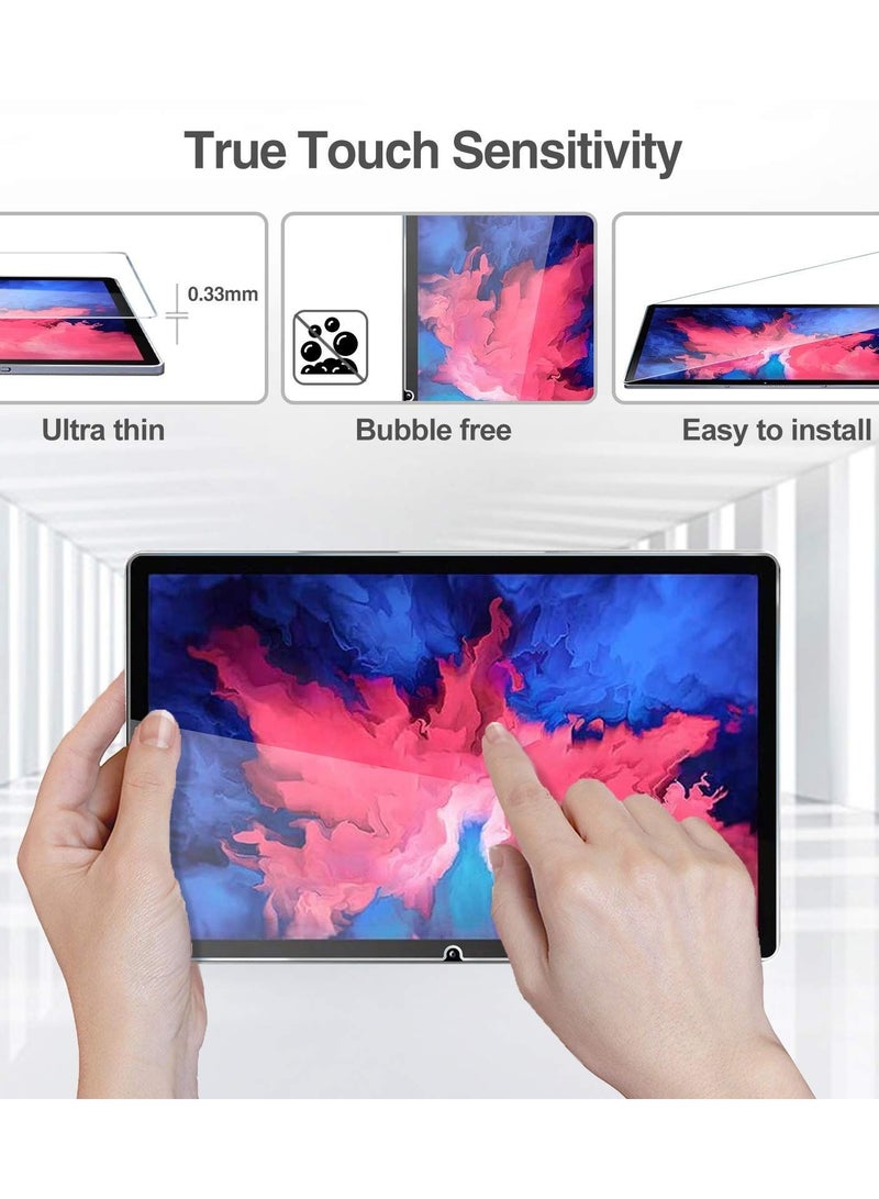 Procases [2 Pack] Screen Protector for Lenovo Tab P11 Plus 2021 & Tab P11 11 inch 2020 (Model: TB-J606F TB-J606X), Tempered Glass Screen Film Guard for Lenovo Tab P11 Plus & Tab P11 11” Tablet - Image 4