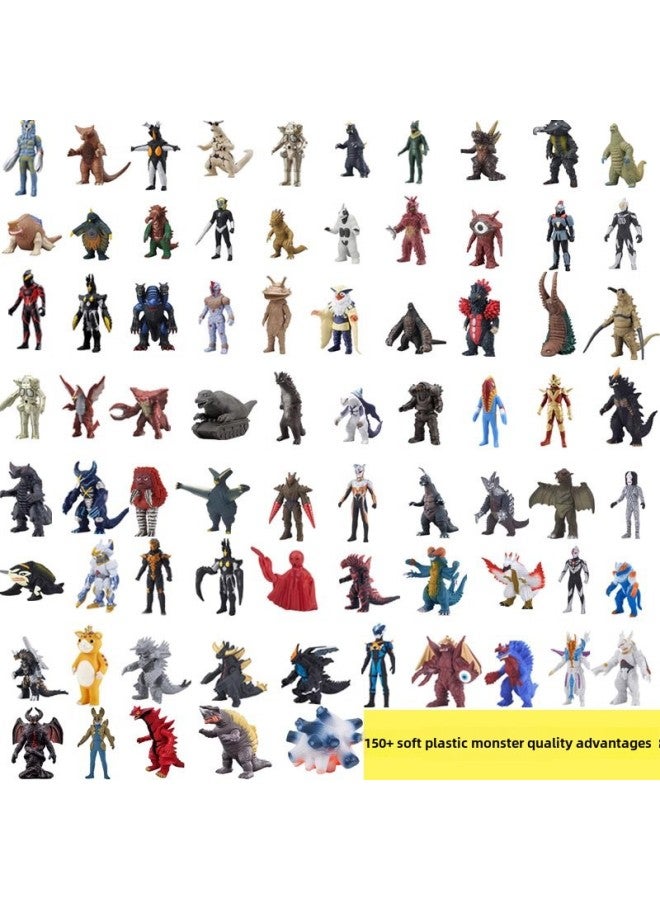 Soft Glue Monster Toy Blazer Monster Full Series Action Figure Children's Toy Soft Glue-Color:67 Little Tyrante - Image 3