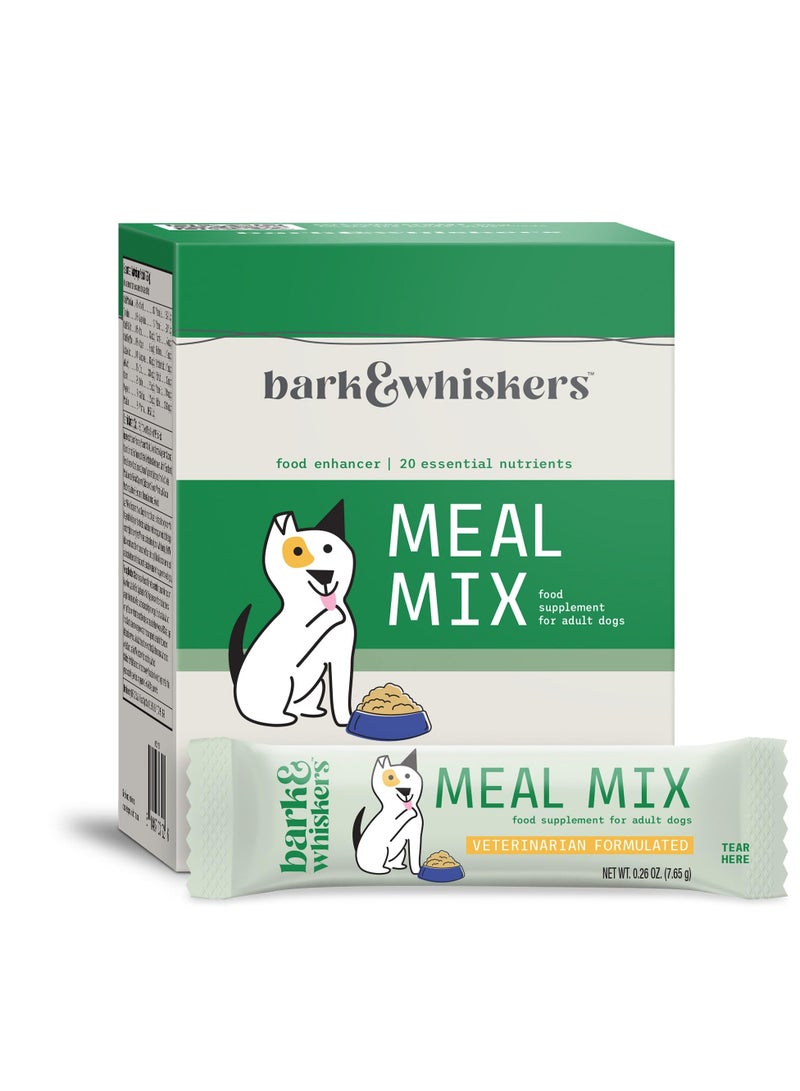 Dr. Mercola بارك و ويكزرز، معزز غذائي، 20 عنصر غذائي أساسي، مكمل غذائي لوجبات الكلاب البالغة، مصنّع نباتياً، 30-0.26 أونصة (7.65 جرام) عبوات صافي الوزن 8.09 أونصة (229.5 جرام) - Image 1