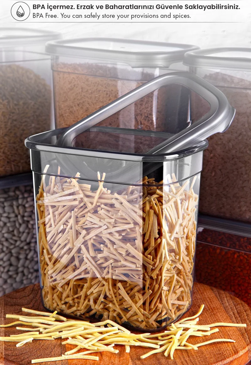كيتشن لايف 12 Piece Spice Jar Set with Lid, Spoon and Gold Label 300 ml Glass Spice Set