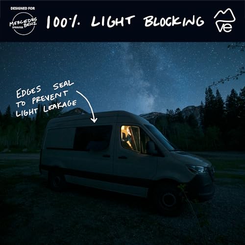 VanEssential Insulated Magnetic Blackout Window Cover Designed for Mercedes-Benz NCV3 & VS30 Sliding Door with Bare Metal Frame ONLY (Van Years 2007 to Current Year) - Cool Gray - Image 4