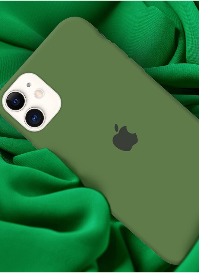 CATANES - iPhone 11 Case Slim Silicone Case Soft Anti-Scratch Full Body Shockproof Protective Case Cover Forest Green - Image 1