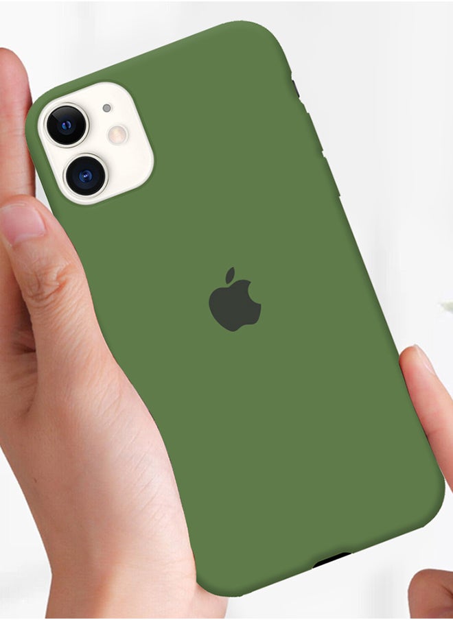 CATANES - iPhone 11 Case Slim Silicone Case Soft Anti-Scratch Full Body Shockproof Protective Case Cover Forest Green - Image 1