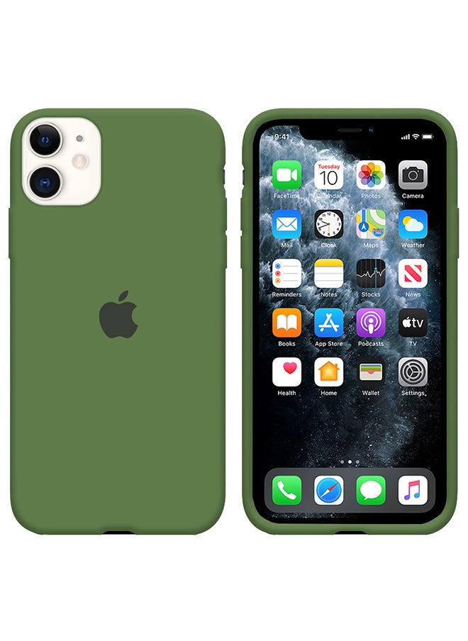 CATANES - iPhone 11 Case Slim Silicone Case Soft Anti-Scratch Full Body Shockproof Protective Case Cover Forest Green - Image 1