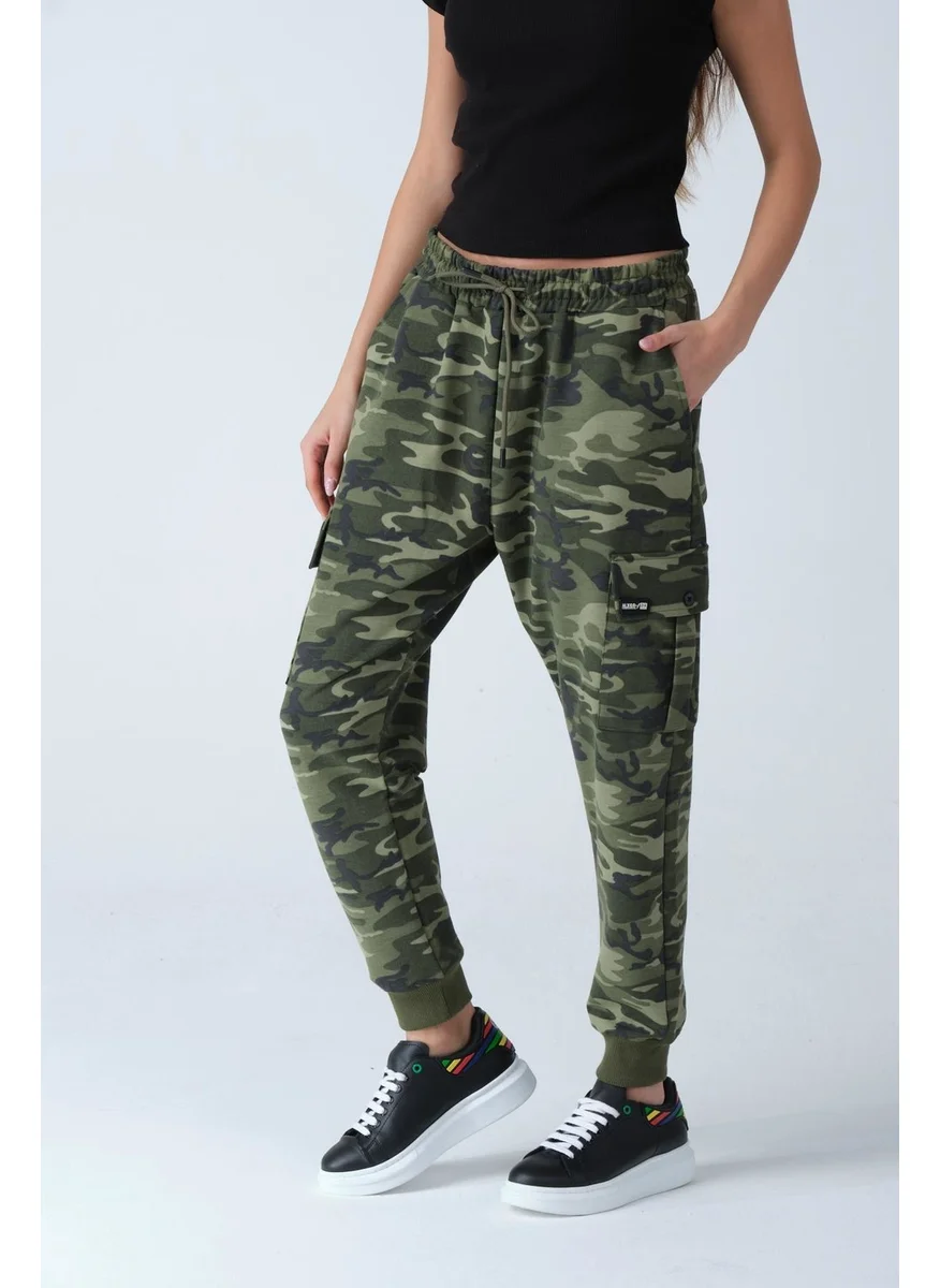 Alexander Gardi Camouflage Patterned Pocketed Sweatpants (E21-72100)