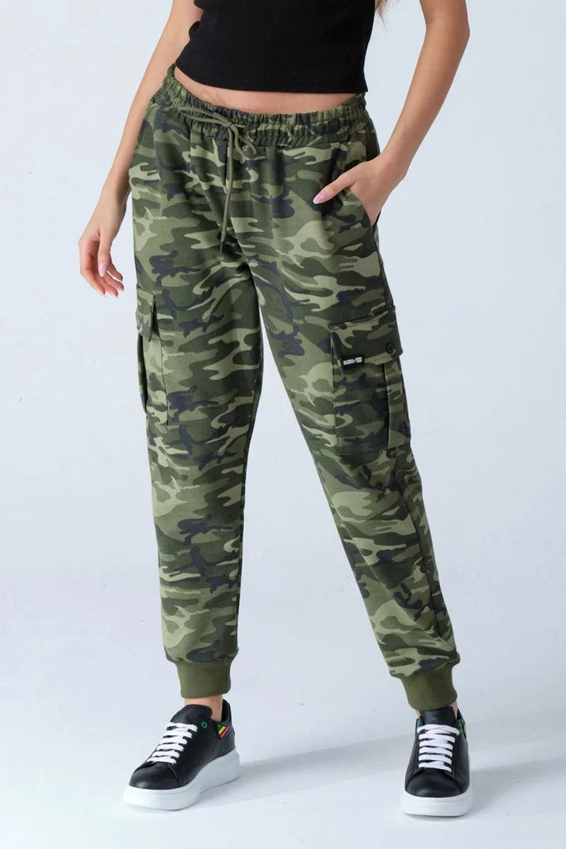 Alexander Gardi Camouflage Patterned Pocketed Sweatpants (E21-72100)