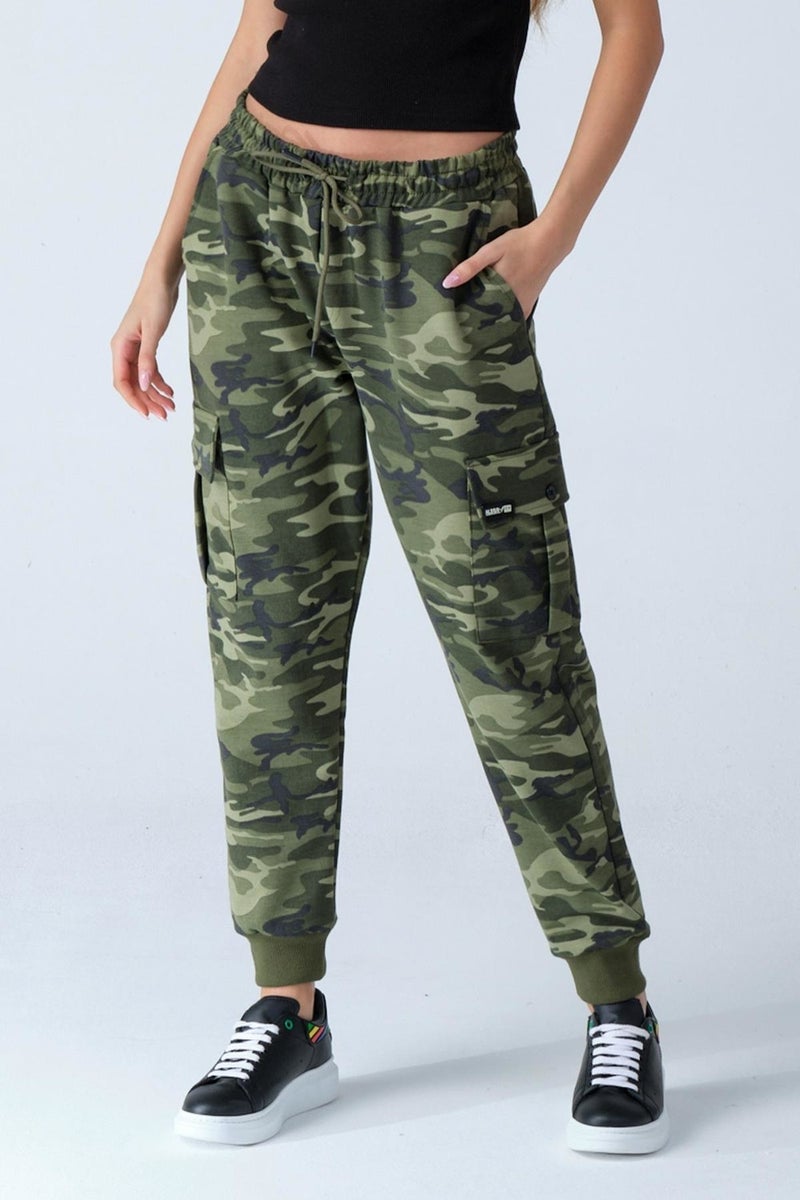 Alexander Gardi Camouflage Patterned Pocketed Sweatpants (E21-72100)  - Image 3