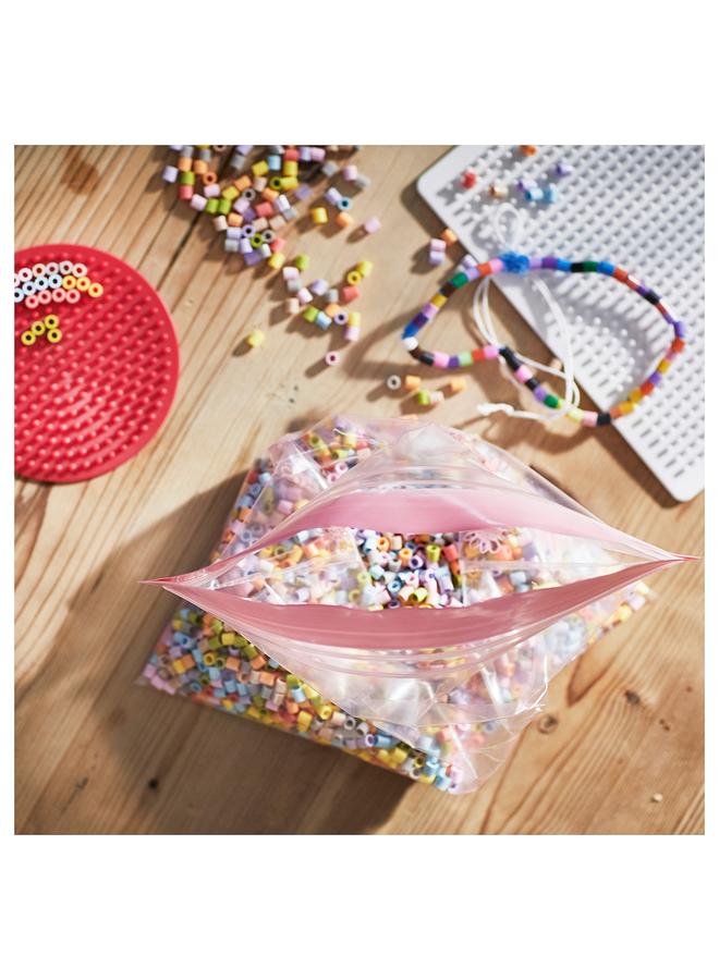 erorex Resealable Bag, Patterned Red/Pink, 2.5/1.2 L - Image 5