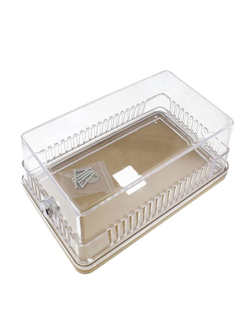 AC Thermostat Cover with Lock, AC Thermostat Lock Box Cover Thermostat Guard with Lock