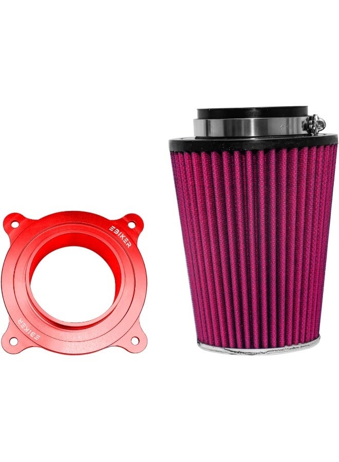 طقم فلتر منقي الهواء 0.6 كجم | مناسب لـ Yamaha Raptor 700 2006-2011 2013-2022، لون أحمر - Image 1