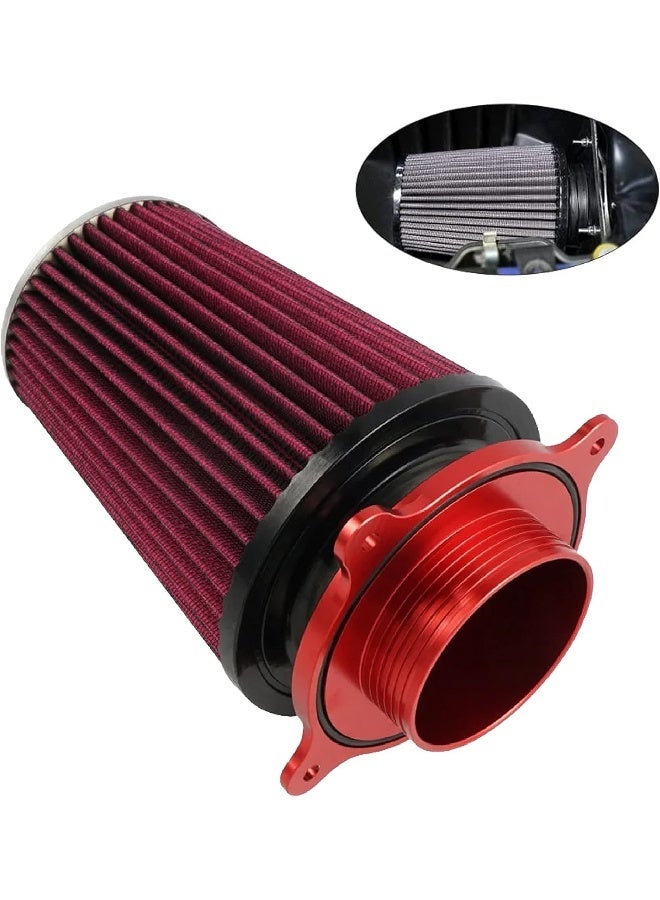 طقم فلتر منقي الهواء 0.6 كجم | مناسب لـ Yamaha Raptor 700 2006-2011 2013-2022، لون أحمر - Image 5