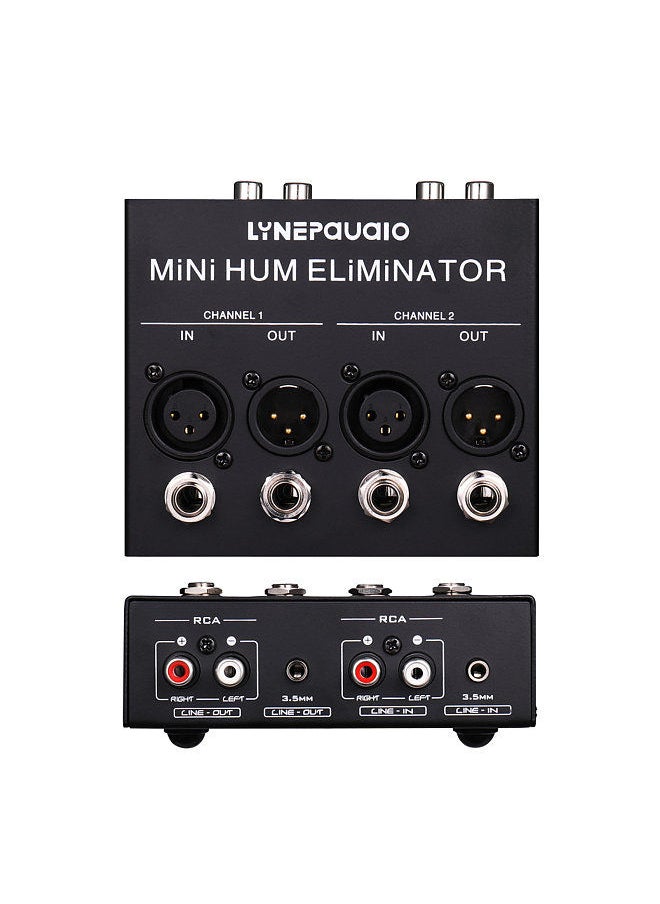Compact Hum Eliminator Box 4 Channel Passive Buzz Destroyer Noise Canceller