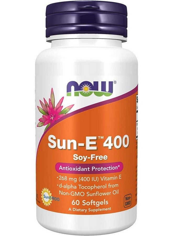now Supplements Sune™ 400 Iu With Dalpha Tocopherol From Nongmo Sunflower Oil 60 Softgels - Image 2