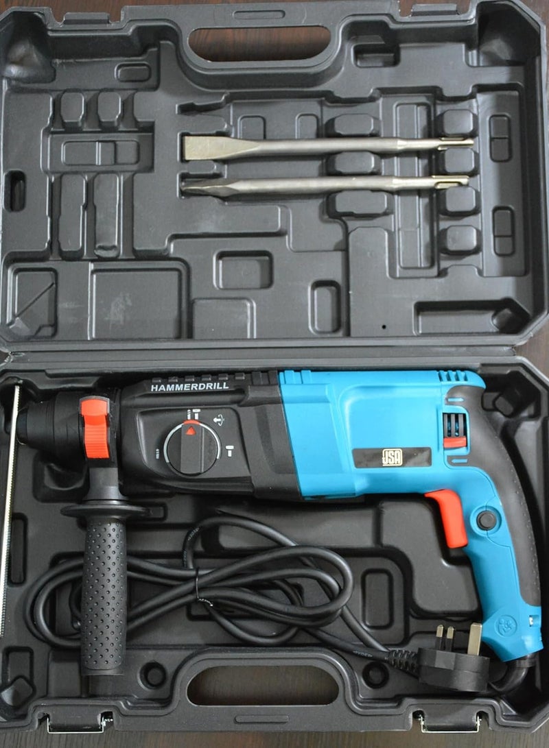 جي اس ايه مثقاب مطرقي دوار JSA، مثقاب 800 واط 26 ملم، آلة حفر اس دي اس-بلس شديدة التحمل - Image 3