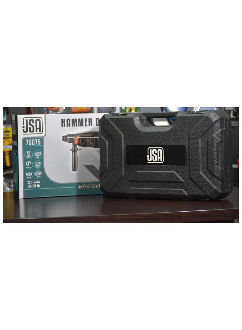 جي اس ايه مثقاب مطرقي دوار JSA، مثقاب 800 واط 26 ملم، آلة حفر اس دي اس-بلس شديدة التحمل - Image 2