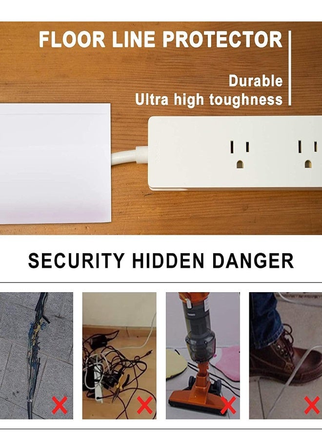 Super ZYouth Cord Cover Cable, Wall Cord Hider, Computer Cable Sleeve, Flexible PVC Cable Concealer for Home and Office, Black, for Home, Office, Gym, 2m/78in - Image 5