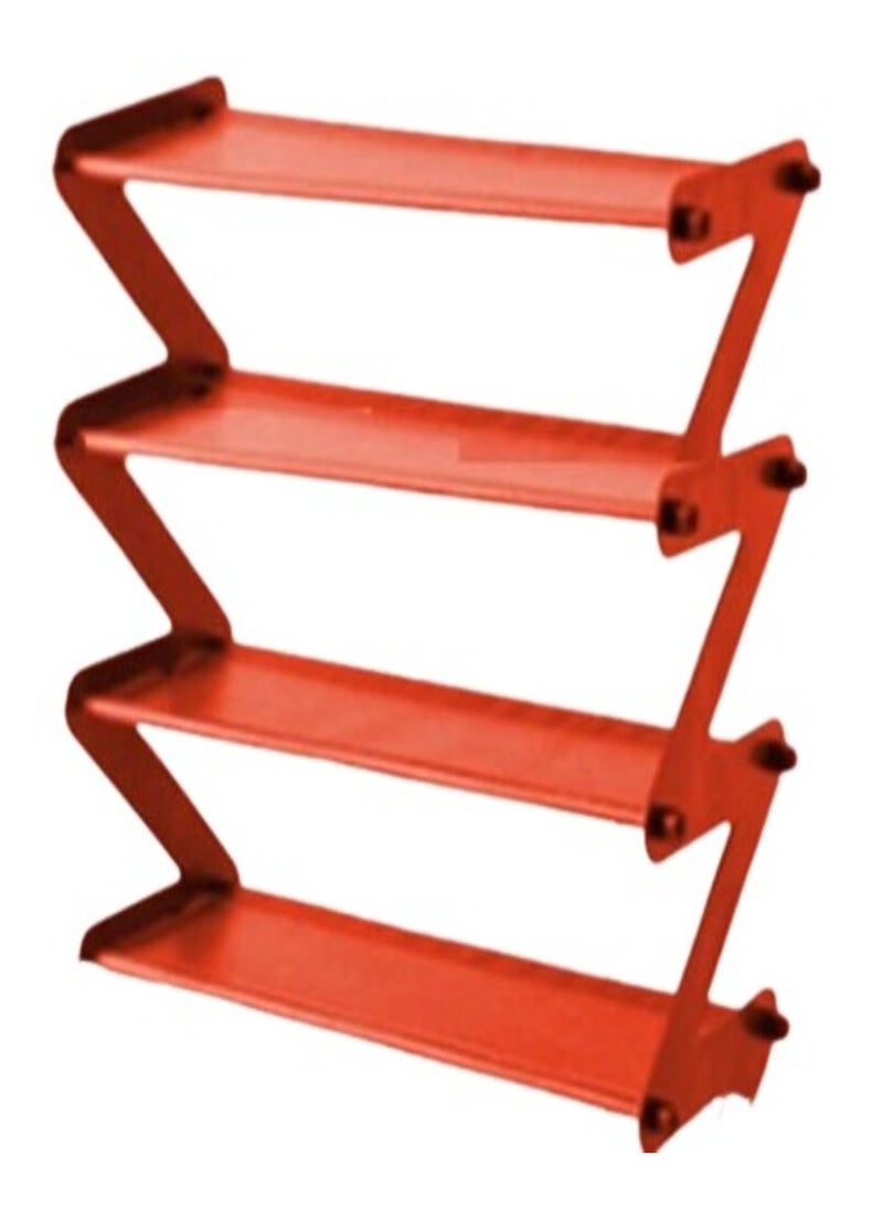 Zigzag shoe organizer with 4 shelves, red, 47x50 cm - pzsku/ZD5E12974E0A9EA433C15Z/45/_/1733413399/5900710d-c813-49e4-a11b-58f3ea25f7e6