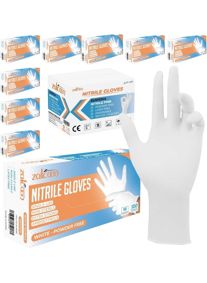 Zalcoon Nitrile Exam Gloves Disposable Latex Free Powder Free  - Image 1