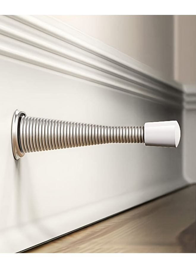 6pcs Heavy Duty Spring Door Stoppers Low Installation Wall And Bottom Door Bumpers - Image 5