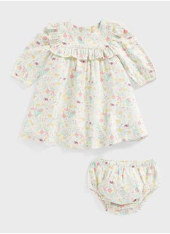 Infant Printed Dress & Knicker Set
