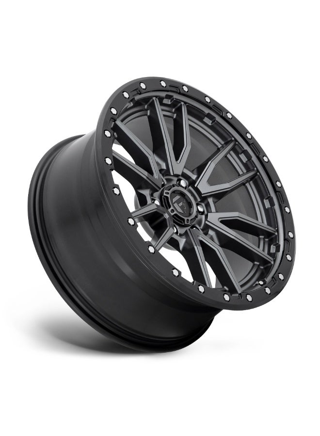FUEL D680 REBEL 16X8 6X139.7 ET01 CB106.1 ANTHRACITE /MBK LIP - Image 2