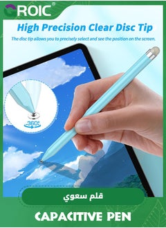 GROIC Blue Purple Stylus Pens for Touch Screens with Magnetic Adsorption, Universal Disc & Fiber Tips iPad Pencil, Compatible with iPhone, Android and All Capacitive Touch Screens  - Image 4